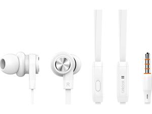 Ακουστικά CELEBRAT earphones D9 με μικρόφωνο λευκό